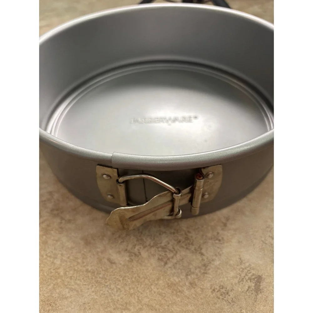 Farberware 9 Inch Nonstick Springform Pan Set Gray and Black Bakeware 2pc